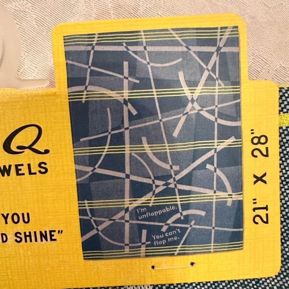 Blue Q Cotton Woven Dish Towel  - You Can’t Flap Me I’m Unflappable